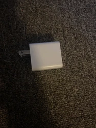 Apple 5W USB Wall Charger Cube Power Adapter for iPhone - White W/ USB C Cable. Cube is not the mini cube but older...