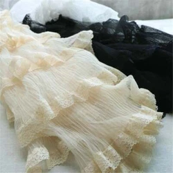 Dotted Tulle Lace. Chiffon Lace Fabric. Ruffled Lace Trim. Lace Applique. Lace Trim > Fringe. Multi layers ruffle tulle...