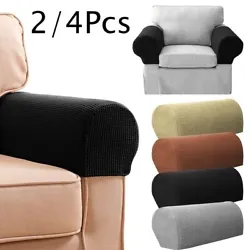 Adjustable stretch size, suits most of type furniture, like chair, loveseat, sofa, etc. 4pcs Sofa Armrest Cover. 1 Pair...