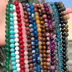 Size : 4mm; 6mm; 8mm; 10mm; 12mm. 12mm - approx.32 pcs beads. 6mm - approx.62 pcs beads. 10mm - approx.38 pcs beads....