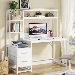 Manufacturer Tribesigns. [Multifunctional Desk]: Create a versatile workstation with this all-in-one computer desk with...