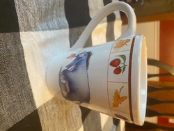 Eeyore mug. Disney China by A.a. Milne and E.H. Shepard.  Fall leaves. Double sided Like New 