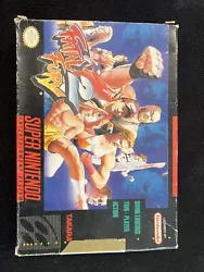 Fatal Fury 2 Super Nintendo Entertainment System 1994 SNES Game &Box w Protector. Former blockbuster. Box has marks and...