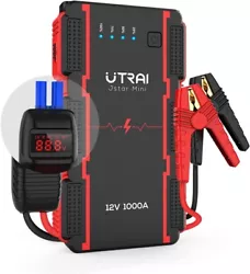 Booster Batterie Voiture Portable Jump Starter 1000A. Grâce à ce booster batterie dernière génération, votre...