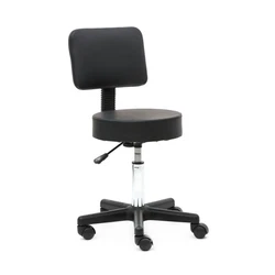 This is Round Shape Plastic Adjustable Salon Stool with Back. It is an excellent choice for you! With a light weight...