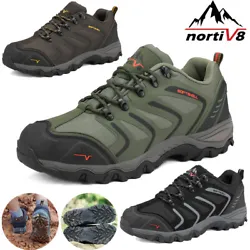 These hiking boots are suitable for hiking, fishing, camping, mountaineering, hunting, etc. Durable & slip resistant:...