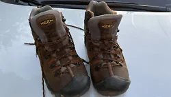 Keen Utility Mens ASTM F2892-18 Brown Leather Waterproof Boots Size 10 D. Please ask any questions you may have prior...