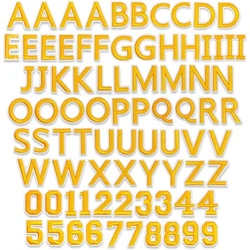 82 Gold Alphabet Letter and Number Iron On Patches for Applique, Sewing. Whats Included: Includes 2 sets of alphabet...