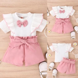 Newborn Baby Kids Boys Camo Short Sleeve T-Shirt Romper Pants Clothes Outfit Set. Newborn Baby Lace Floral Bow Bodysuit...
