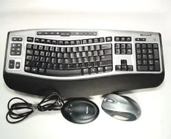 Microsoft Wireless Comfort Keyboard 6000 receiver 2.0 Wireless Laser Mouse.