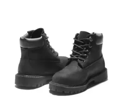 Toddler Black buckskin Timberlands, size 9 toddler. Worn only twice. Almost perfect condition, a few stray marks on the...