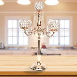 Detachable Globes :- Crystal Globes can be easily detachable for the use of Taper candles. 1 x Candel holder. Shape5...