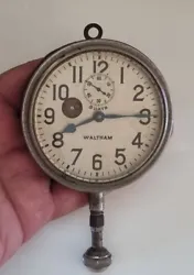 Ancienne Rare horloge Tableau de bord Waltham 8 Days du début des années 1920.  Occasion   Traces dusage   Fonctionne...