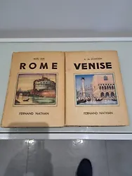 Livre Ancien Rome Par Noël Guy Venise Par Montgon. Illustration Marilac pour Rome et zenker pour Venise État usure...
