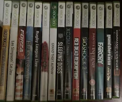Lot De 15 Jeux Xbox 360. En bon état général Vendu en lot uniquement Certains titres devenus rare.