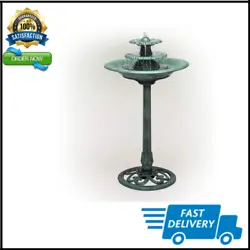STUNNING BIRDBATH: Quality birdbath is sure to attract feathered friends and create a charismatic ambiance for your...