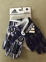 Adidas Adult Large Adizero 12 Football Receiver Gloves. Brand New!!!Color Purple Smoke free homePet free home