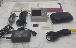 Sony Cyber-Shot DSC-T1 5.0MP Digital Camera With Dock + Mem Card + Cables.  This camera is fully tested and working. ...