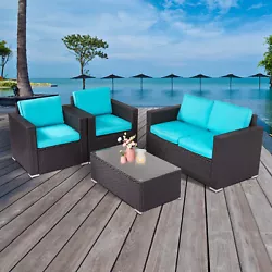 This is our 4pcs gray rattan sofa furniture set. Our new 4pcs fashion rattan sofa set will perfect for outdoor garden,...