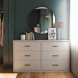 Add more storage to your bedroom or guest room with the Classic 6 Drawer Dresser. With the new patent Switch Lock...