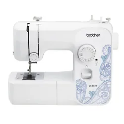 This Brother full-size sewing machines versatile features include a blind hem stitch, four-step auto-size buttonhole,...