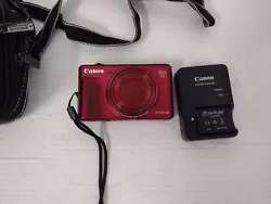 Canon PowerShot SX720 HS 20.3MP Compact Digital Camera RED + Battery & Charger. Good working order includes 2 batteries...