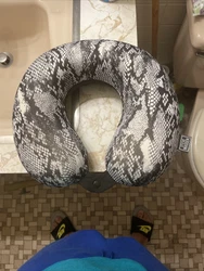 Neck Pillow Memory Foam by Steve Madden Snake Skin Pattern.