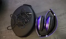 Monster Beats By Dr. Dre Studio Wired Headphones in Purple. Comes with case and connection cable. Accepting Offers....