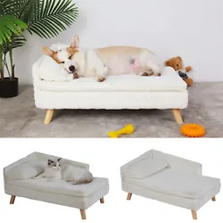 Elevated Pet Sofa Dog Bed Cat Kitty Puppy Couch Soft Cushion Chair Seat Lounger.
