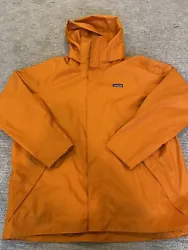 Patagonia Mens h2no Rain Jacket Orange Size L Excellent Condition. Appears unwornNo flawsMeasurements Chest 27”Length...