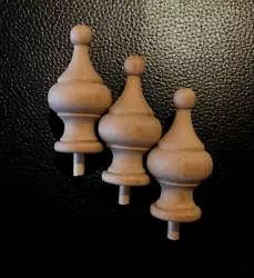 Antique Clock Parts- Finials For Clock. Condition is New. Shipped with USPS First class Mail. I present 3 finials made...