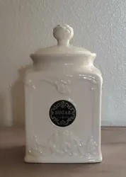 NEW THL Classic French Rose Top SUGAR Canister Winter Home Kitchen Decor:   - BRAND NEW - The SUGAR Canister is 4