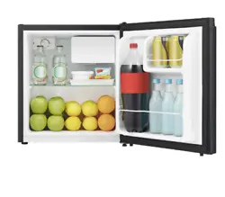 The sleek and fashionable fridge design does not compromise its functionality. Energy star certified 1.6 cu....