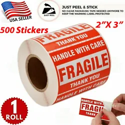 Labels Per Roll: 500 Stickers. 500PCS Fragile Stickers. Fragile Stickers. 