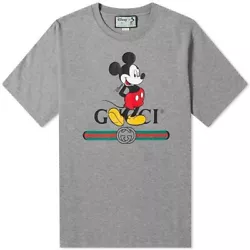 NWT Gucci Micky Mouse Gray Cotton Jersey T-Shirt Size Medium (Oversized) 565806. New with tag100% authentic Size M -...