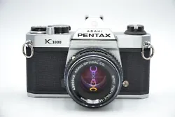 Pentax K1000 35mm SLR Camera Kit w/ 50mm Lens - Very Good. Tested and internal light meter works.Everything works as it...