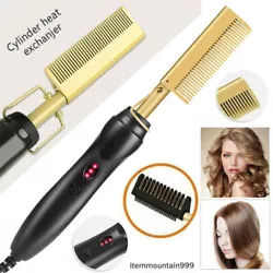 1 Electric heating comb. Fast heating up within 30 seconds, 3 temperature setting to suit your hair type. Adopting...