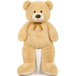 Quality & Safe: The giant stuffed bear is made of 100% safe material, providing maximum softness and comfort, skin...