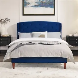 Solid construction: The Wooden slats and metal brackets provide multi-point and strong support. The platform bed...