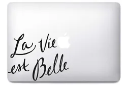 Stickers La Vie Est Belle pour MacBook pariSticker. STICKERS POUR MAC ET IPHONE 100% MADE IN NICE/FRANCE. Envie de...