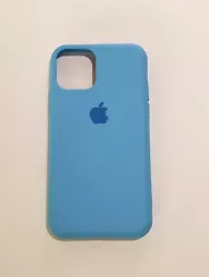 Etui Housse Coque protection Silicone Bleu. iPhone 11 Pro.
