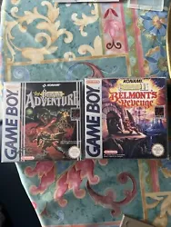 Lot De 2 Jeux Game Boy CASTLEVANIA ll BELMONT’S REVENGE Et CASTLEVANIA Adventure. Attention boîte reproduction mais...