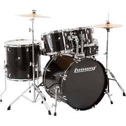 Ludwig’s BackBeat complete 5-piece drum set with cymbals and hardware gives drummers a solid foundation at a great...