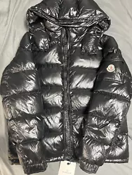 Moncler Mens Maya Jacket Black Puffer Size 5 With Hood *BRAND NEW*. Condition is Pre-owned. Shipped with USPS Priority...