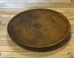 *Make an offer!*Long time US SellerVermont Specialties Wood GranvilleVintage MCM Lazy Susan10.5” diameter Solid...