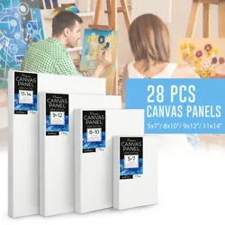 Amateurs or professional artists can have fun painting on these canvas panels. Blank canvas panels can be used for a...