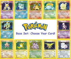 1999 Pokemon Base Set: Choose Your Card! All Pokemon Available! Pokemon Base Set:Choose Your Card! 1999 Pokemon Jungle...