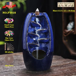 High Quality Ceramic Backflow Incense Burner Holder & Cones. These scented incense cones are specially made to work...