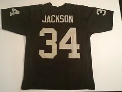 You are buying a Unsigned Custom Made Bo Jackson Black Jersey. ALSO.order 100.00 bucks or more of any unsigned jerseys...