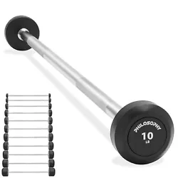 The Philosophy Gym Pre-Loaded Straight Weightlifting Barbell is an excellent option for any lifter, fitness enthusiast,...